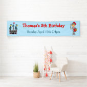 Hoor Ye Blonde Cute Knight Birthday Party Spandoek (Insitu)
