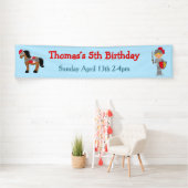 Hoor Ye Blonde Cute Knight Birthday Party Spandoek (Insitu)