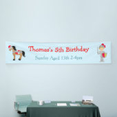 Hoor Ye Blonde Cute Knight Birthday Party Spandoek (Beurs)