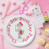 Hoor Ye Blonde Cute Knight Papieren Bordje (Feest)