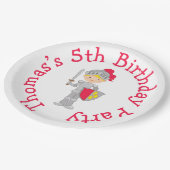 Hoor Ye Blonde Cute Knight Papieren Bordje (Gekanteld)