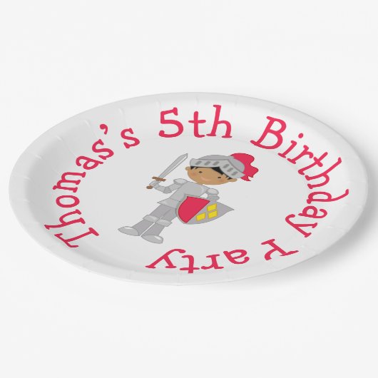 Hoor Ye Blonde Cute Knight Papieren Bordje (Gekanteld)