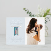 Hoor Ye Hear Ye Medieval Fotoaankondiging Folie Uitnodiging (Staand Voorkant)