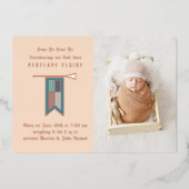 Hoor Ye Hear Ye Medieval Fotoaankondiging Folie Uitnodiging (Voorkant)