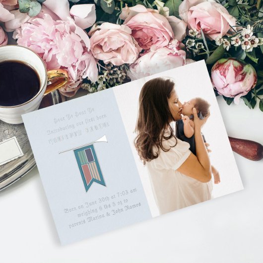 Hoor Ye Hear Ye Medieval Fotoaankondiging Folie Uitnodiging