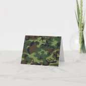 Hoorah Gefeliciteerd Militaire Groene Camouflage Kaart (Voorkant)