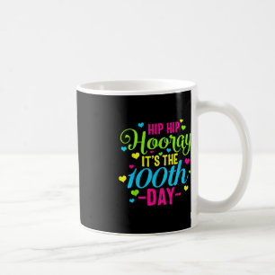Hooray, 100e dag van de scholiere leerpijn koffiemok