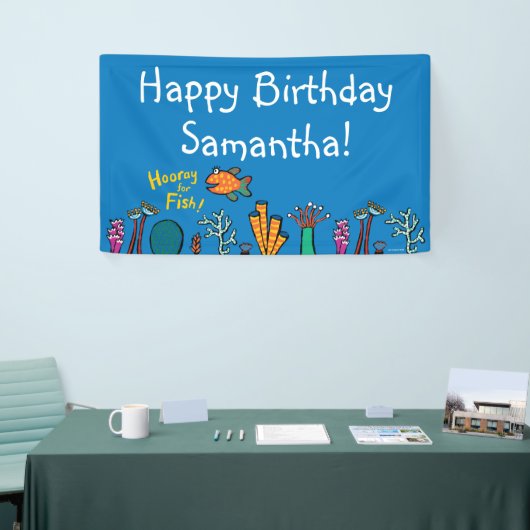 Hooray for Fish Birthday Spandoek (Beurs)