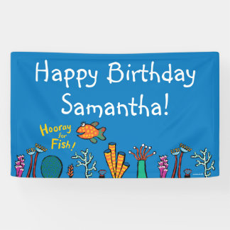 Hooray for Fish Birthday Spandoek