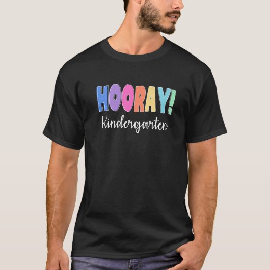 Hooray Kindergarten Elementaire Leerschool Co T-shirt (Voorkant)