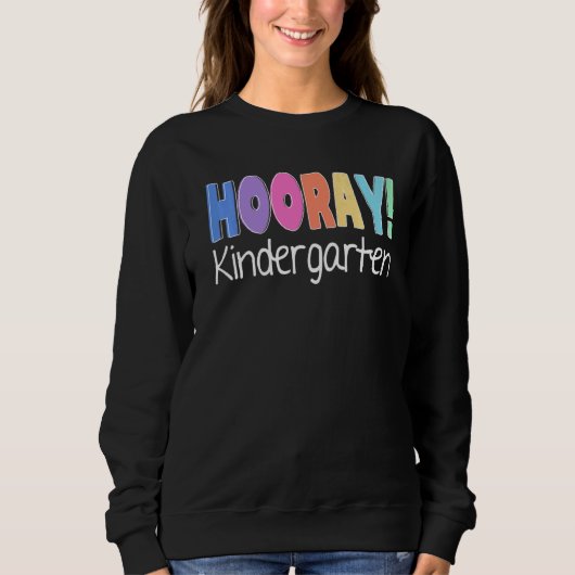 Hooray Kindergarten Elementaire Leerschool Co Trui (Voorkant)