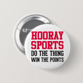 Hooray Sports Ronde Button 5,7 Cm (Voorkant /achterkant)