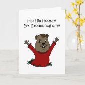 Hooray zijn Groundhog Dag 2 Kaart (Gele Bloem)