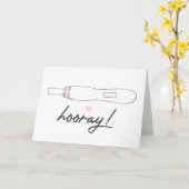 Hooray Zwangerschap Felicitatiekaart Kaart (Gele Bloem)