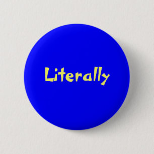 Hoorbare geschiedenissen letterlijk ronde button 5,7 cm