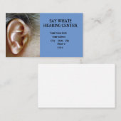Hoorcentrum Visitekaartje (Voorkant / Achterkant)