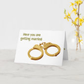 HOORD DAT JE GEMAAKT HANDCUFFS HUMOR KRIJGT KAART (Gele Bloem)