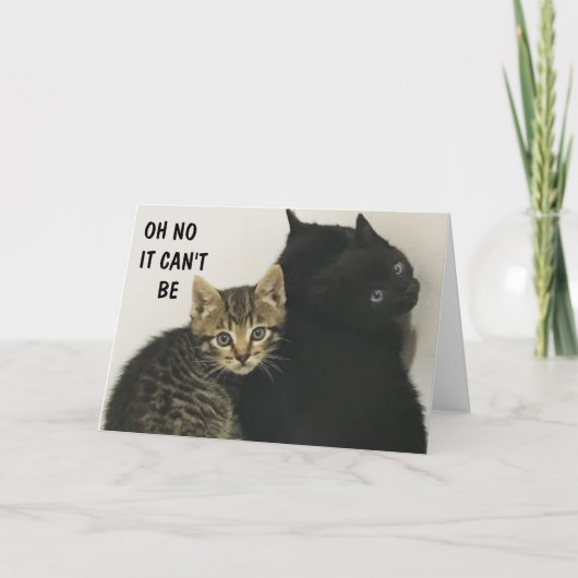 HOORD "JULLIE" DRAAIEN '60' MEOW!! KAART (Voorkant)