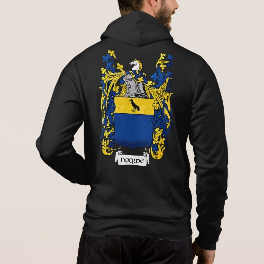 Hoorde Coat of Arms Mannen Hoodie (Achterkant)