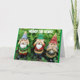 Hoorde dat je op de *STOUTE LIJST* staat KERSTMIS Feestdagen Kaart