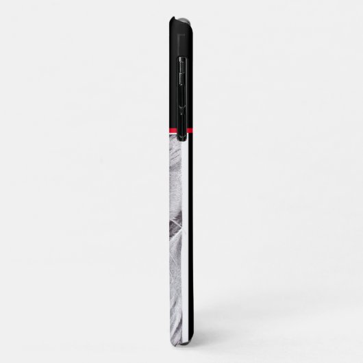 Hoorde je dat? Met rood hart Case-Mate iPhone Case (Achterkant/links)