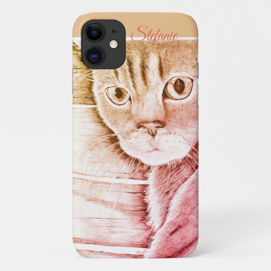 Hoorde je dat? (sinaasappel/rood) Case-Mate iPhone case (Achterkant)