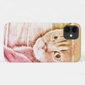 Hoorde je dat? (sinaasappel/rood) Case-Mate iPhone case (Achterkant (horizontaal))
