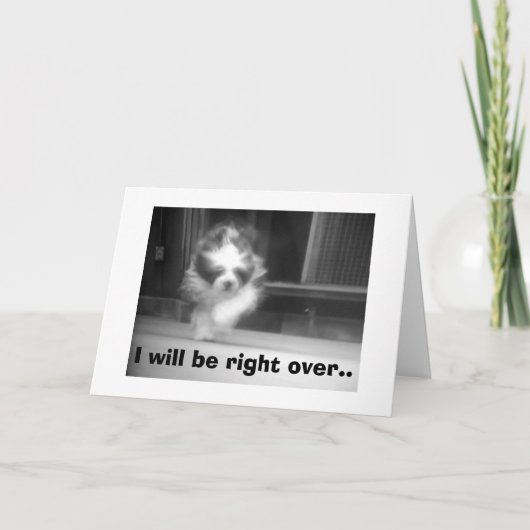 HOORDE "JIJ" MAAKTE DE ONDEUGENDE LIJST = BE RIGHT FEESTDAGEN KAART (Voorkant)