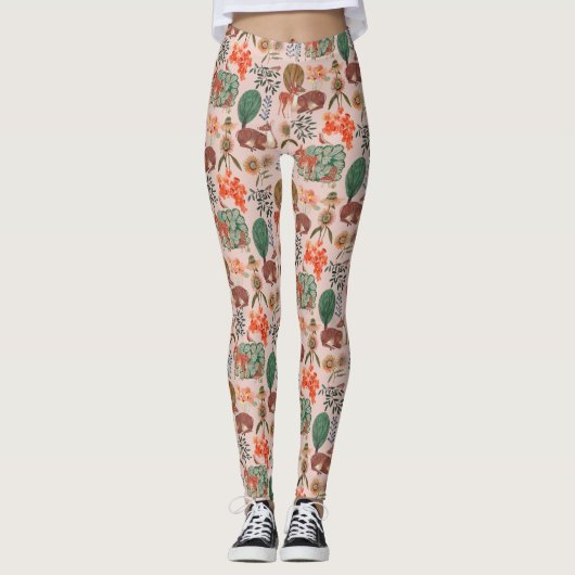 Hoorherenpatroon Leggings (Voorkant)