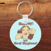 Hoorkap voor orale hypogiëneRetro Sleutelhanger (Voorkant)