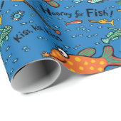 Hoorkap voor vispatronen cadeaupapier (Rol Hoek)