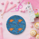 Hoorkap voor vispatronen papieren bordje (Feest)