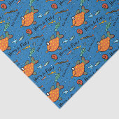 Hoorkap voor vispatronen tissuepapier (Detail)