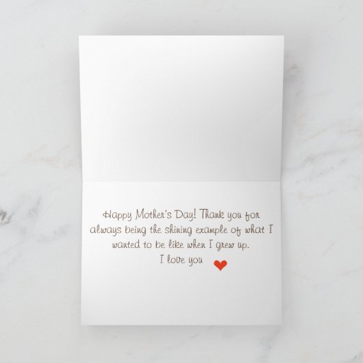 Hoormoederdag Feestdagen Kaart (Binnen)