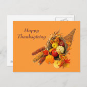 Hoorn des overvloeds feestdagenkaart (Voorkant / Achterkant)