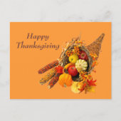 Hoorn des overvloeds feestdagenkaart (Voorkant)