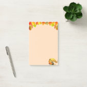 Hoorn des Overvloeds, Herfstbladeren op Beige Post-it® Notes (Kantoor)