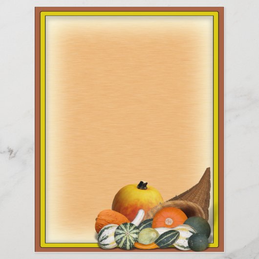 Hoorn des Overvloeds met herfstvruchten Flyer (Achterkant)