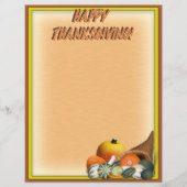 Hoorn des Overvloeds met herfstvruchten Flyer (Voorkant)