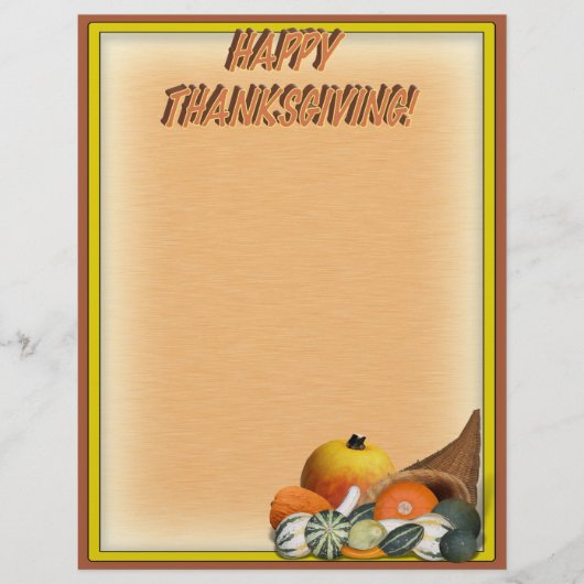 Hoorn des Overvloeds met herfstvruchten Flyer (Voorkant)