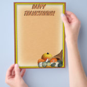 Hoorn des Overvloeds met herfstvruchten Flyer (Hand)