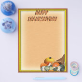 Hoorn des Overvloeds met herfstvruchten Flyer (Enkel)