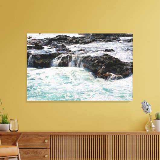 Hoorn in Kauai, Hawaii Canvas Afdruk (Insitu (Woonkamer))