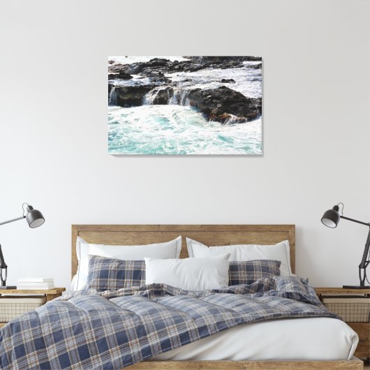 Hoorn in Kauai, Hawaii Canvas Afdruk (Insitu (Slaapkamer))
