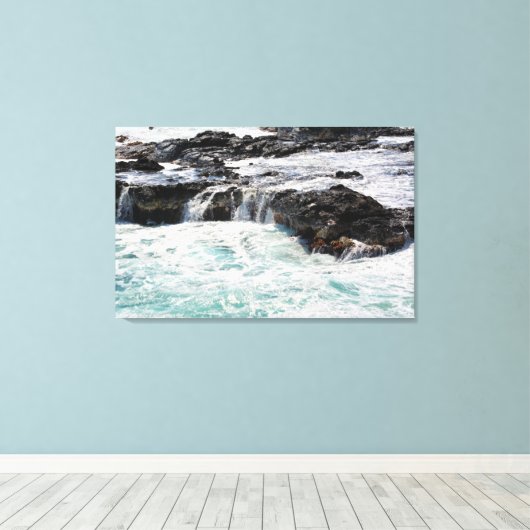 Hoorn in Kauai, Hawaii Canvas Afdruk (Insitu (Houten vloer))