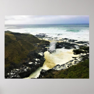 Hoorn, Kaap Perpetua, oregonkusten Poster