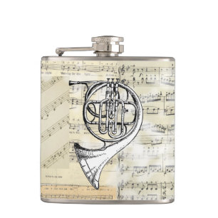 Hoorn Music Flask Heupfles