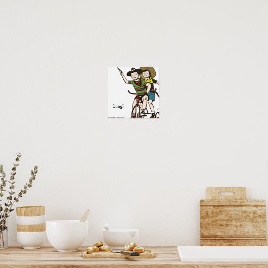 hoorn rond afdruk poster (Keuken)