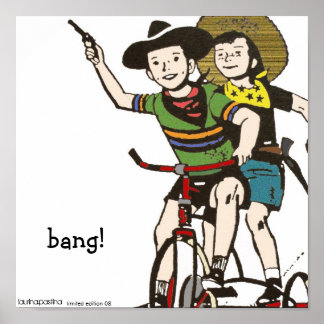 hoorn rond afdruk poster