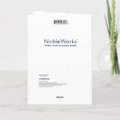 Hoorn van Bloemen Rosh Hashanah Kaart (Achterkant)